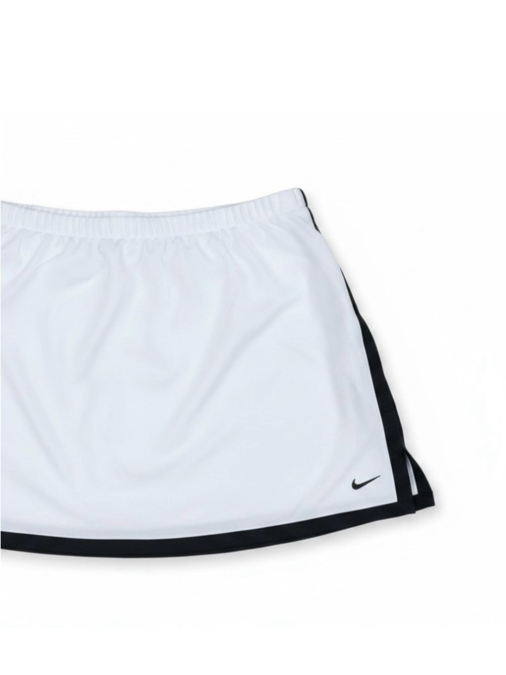 Nike White Athletic Skort with Black Trim
